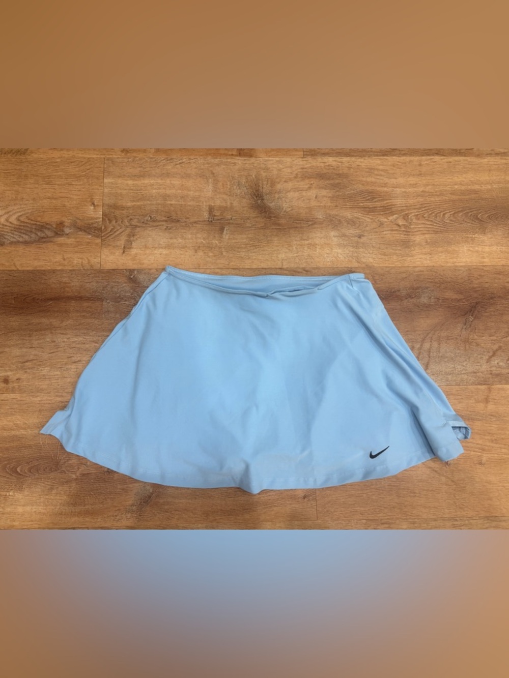 Nike Sky Blue Tennis Skirt with Black Swoosh